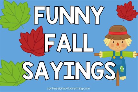 autumn sayings funny